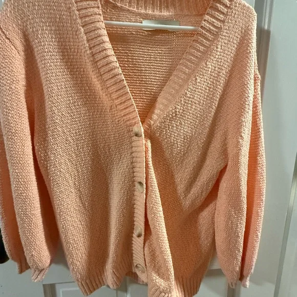 LOFT Peach Women's Cardigan - Picture 1 of 4